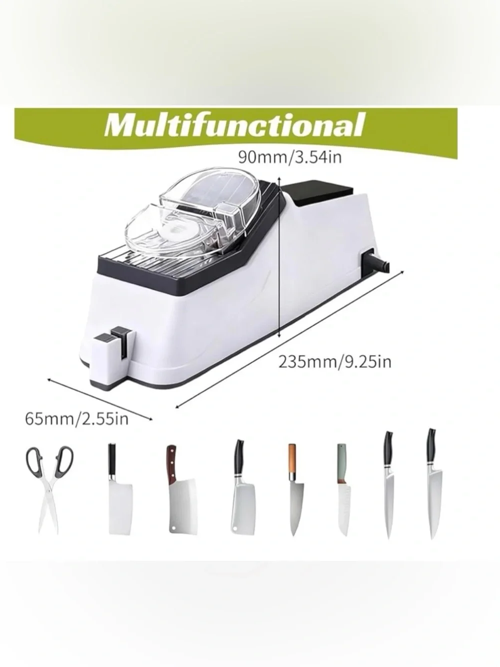 MOPAI Electric Knife Grinder - White and Black NWT